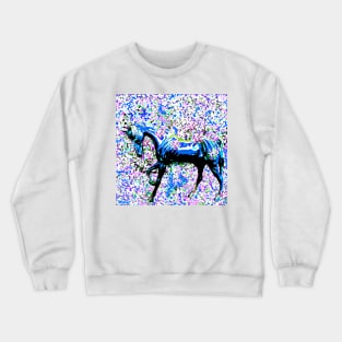 Horse Among the Petals Crewneck Sweatshirt